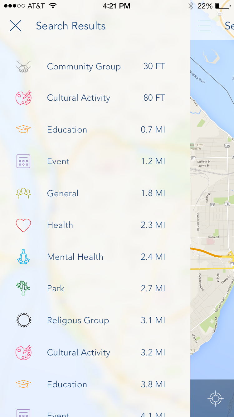 Arounja list view detail screen