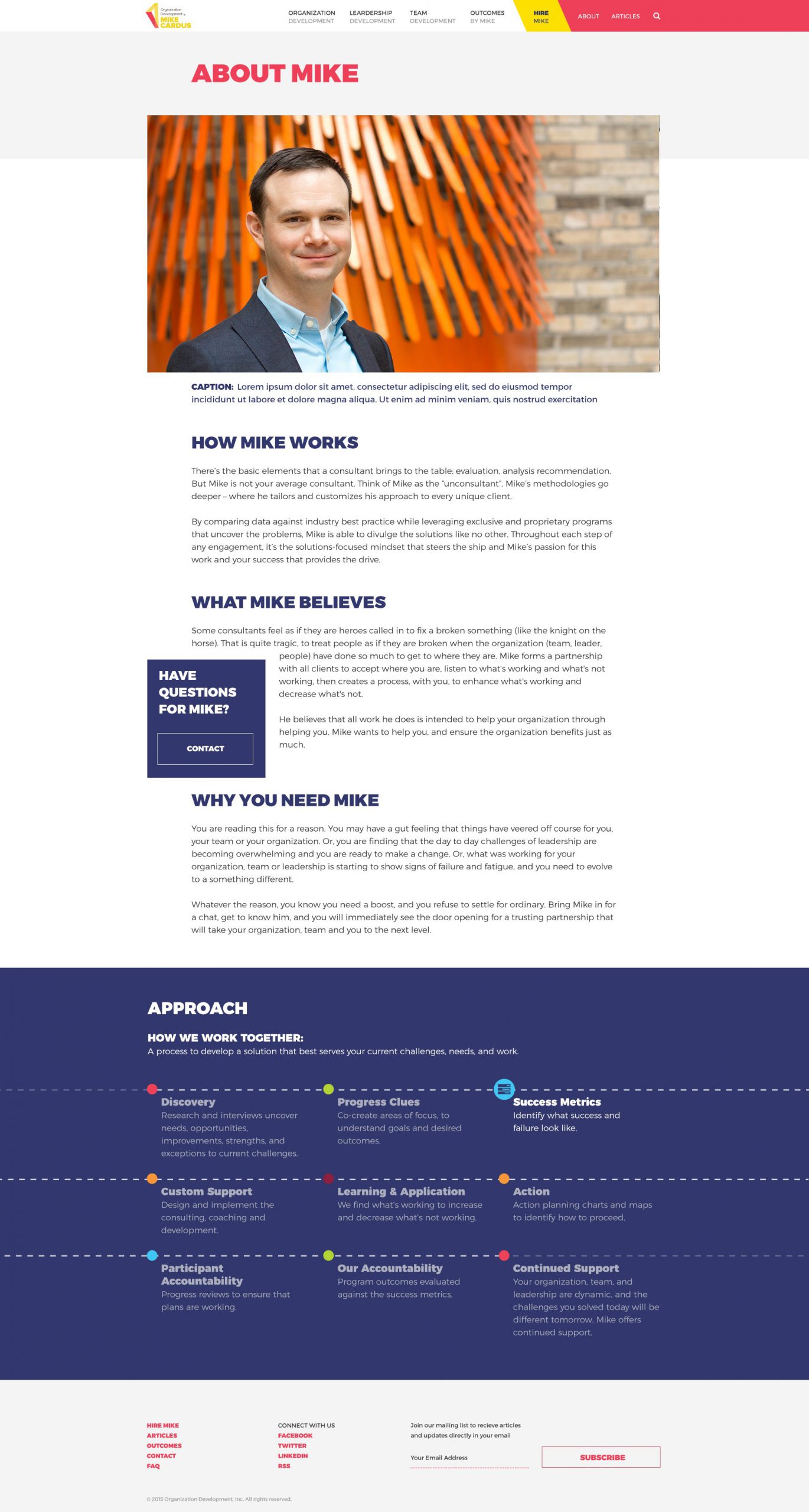 Mike Cardus about page