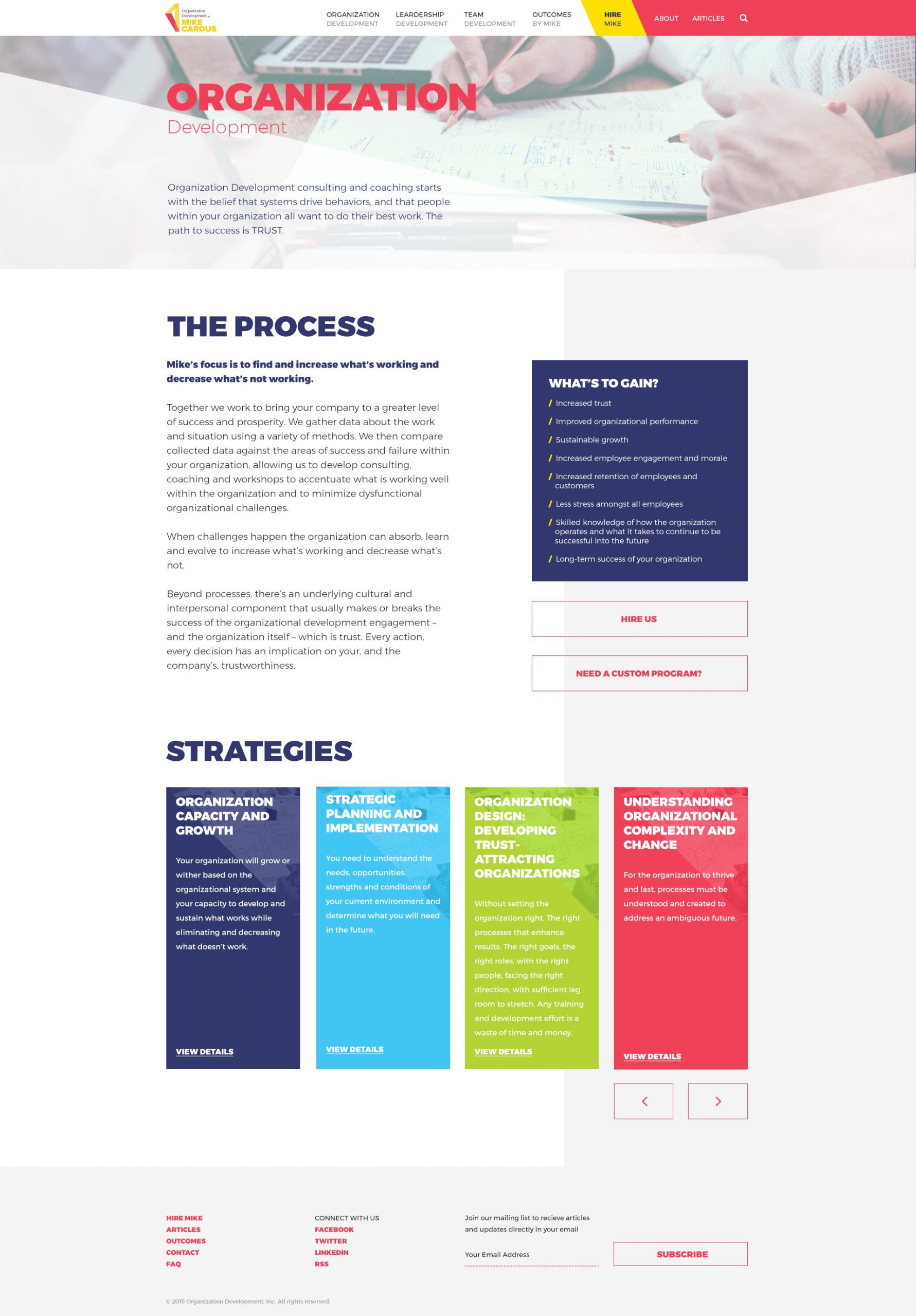 Mike Cardus organization development page