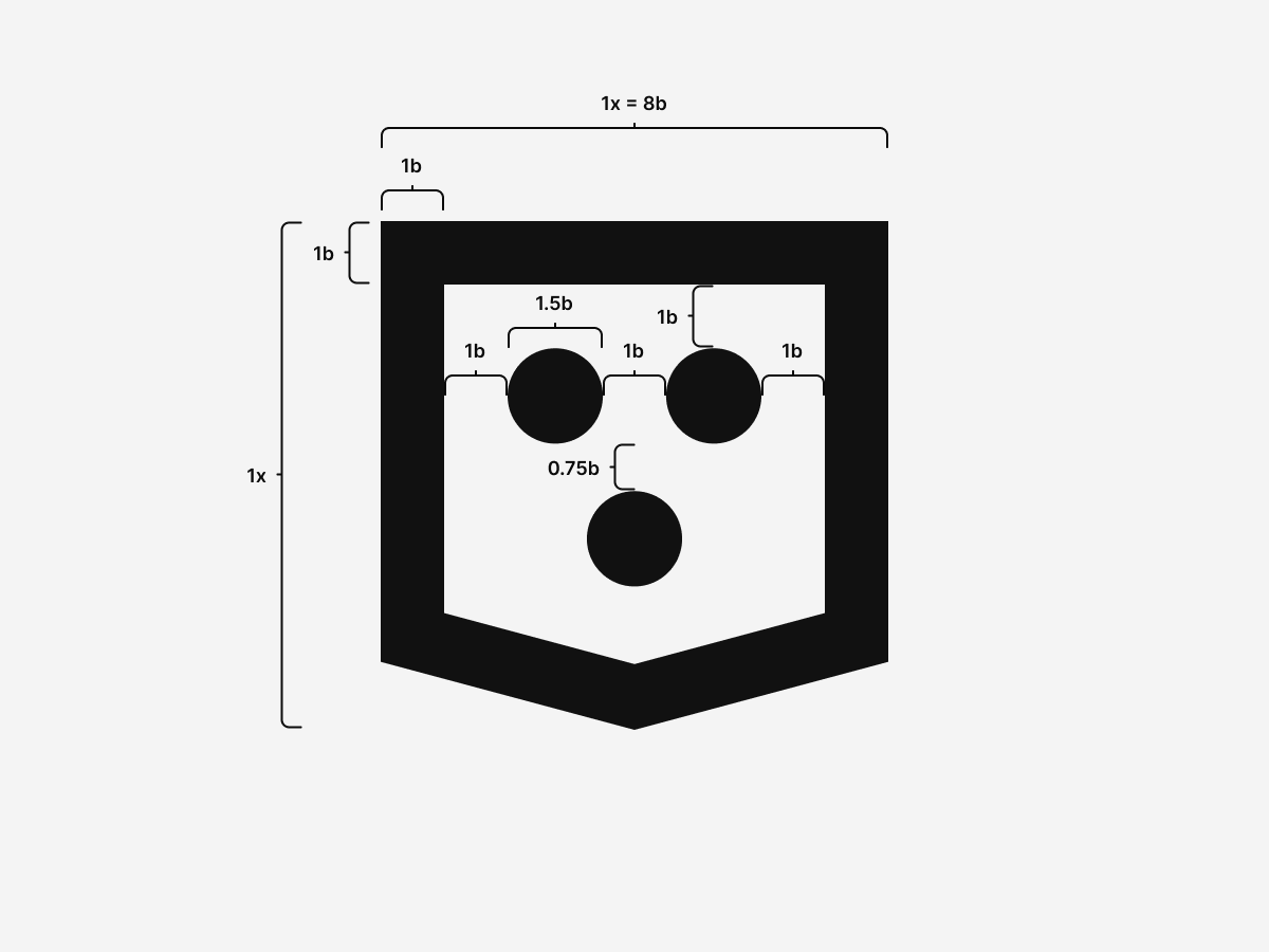 Coderre Design logo mark anatomy