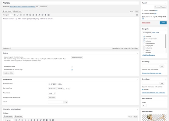 Administrative interface for managing guest RSVPs