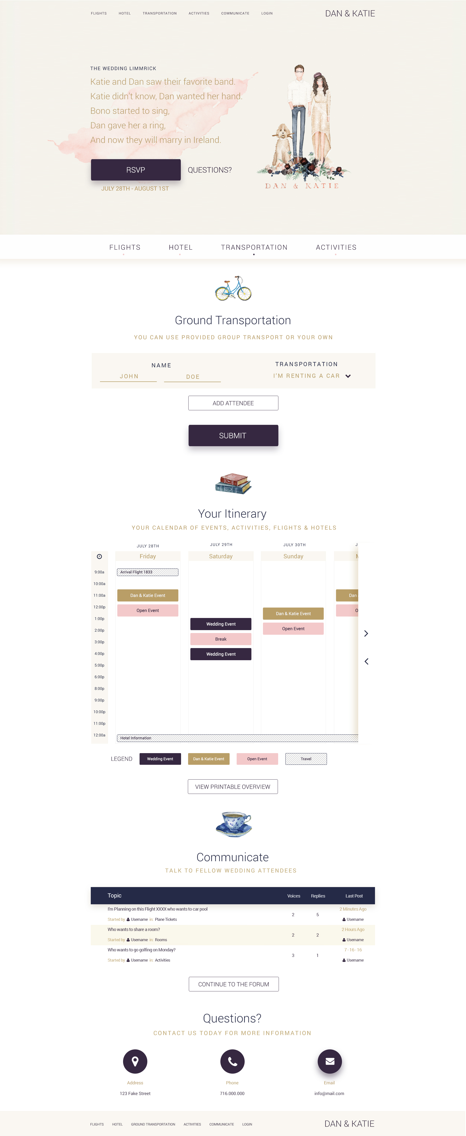 DanandKat.ie transportation tab