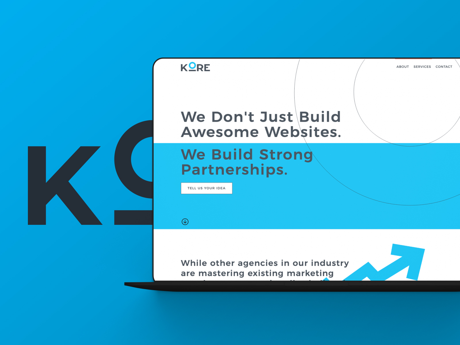 Kore Marketing Agency branding and website