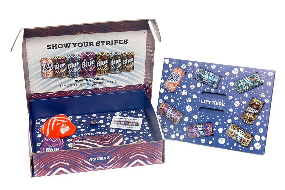 Labatt Blue & Zubaz press kit
