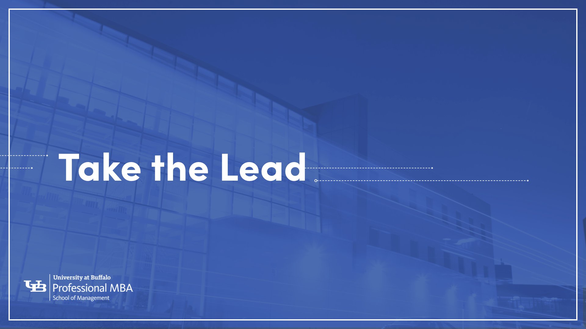 UB Professional MBA eBrochure cover