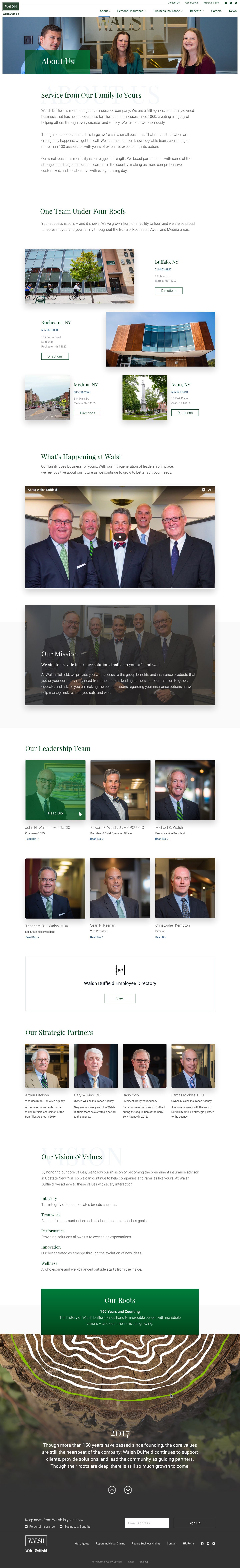 Walsh Duffield about page