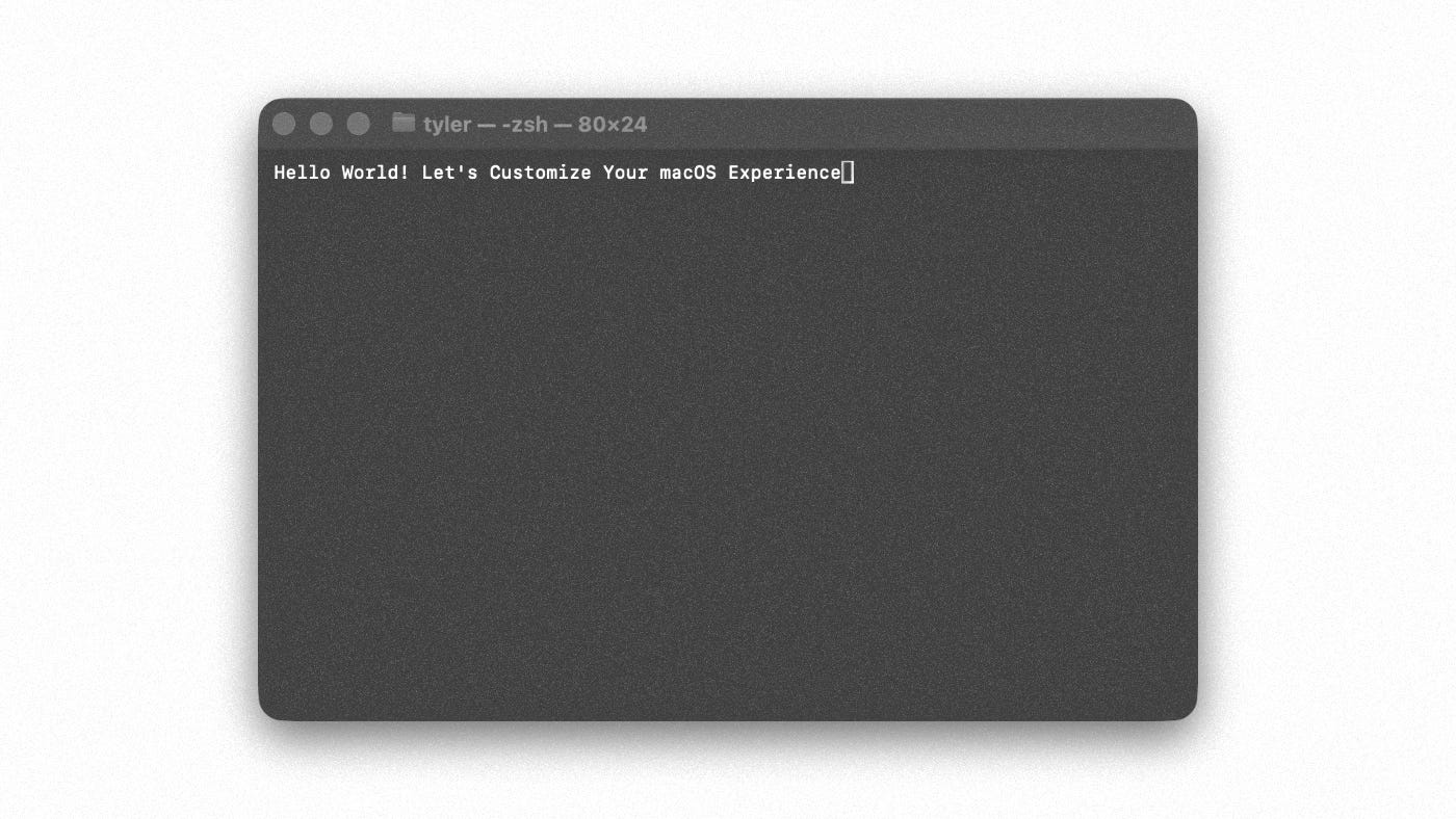 Let’s open that terminal and get started.