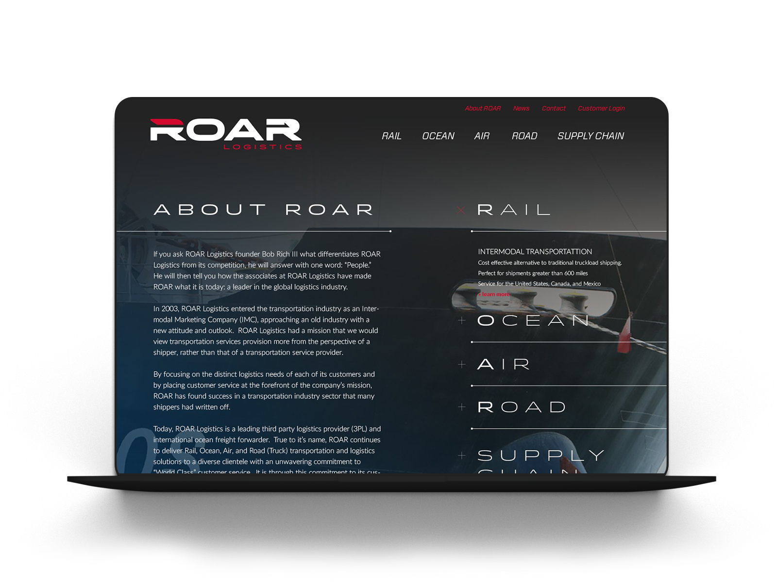 ROAR About Page Device